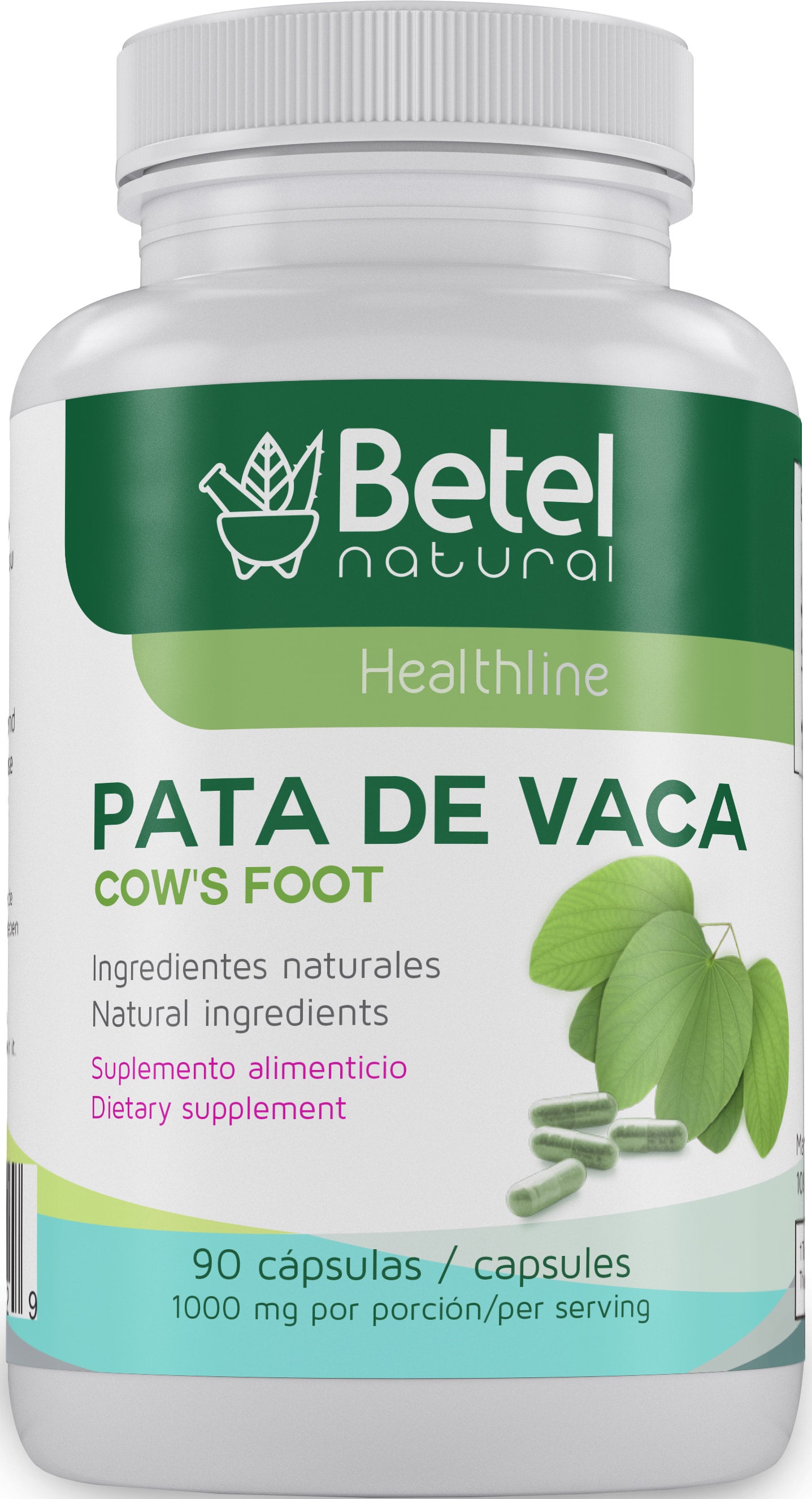 Pata De Vaca (Cows Foot Herb) Capsules By Betel Natural | Farmacia ...